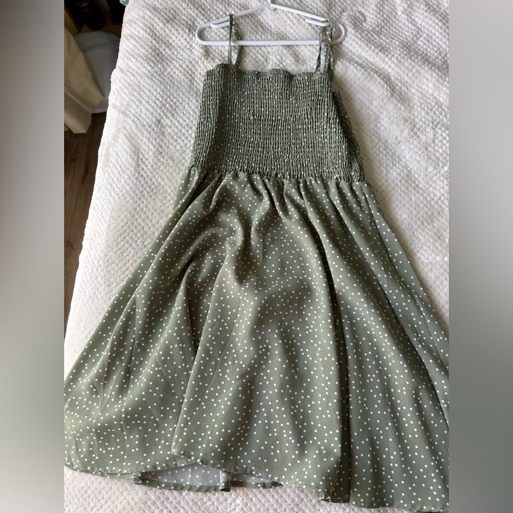 Green Polka Dot Dress
